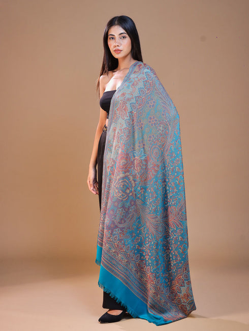 Women's Jamawar Wool Shawl